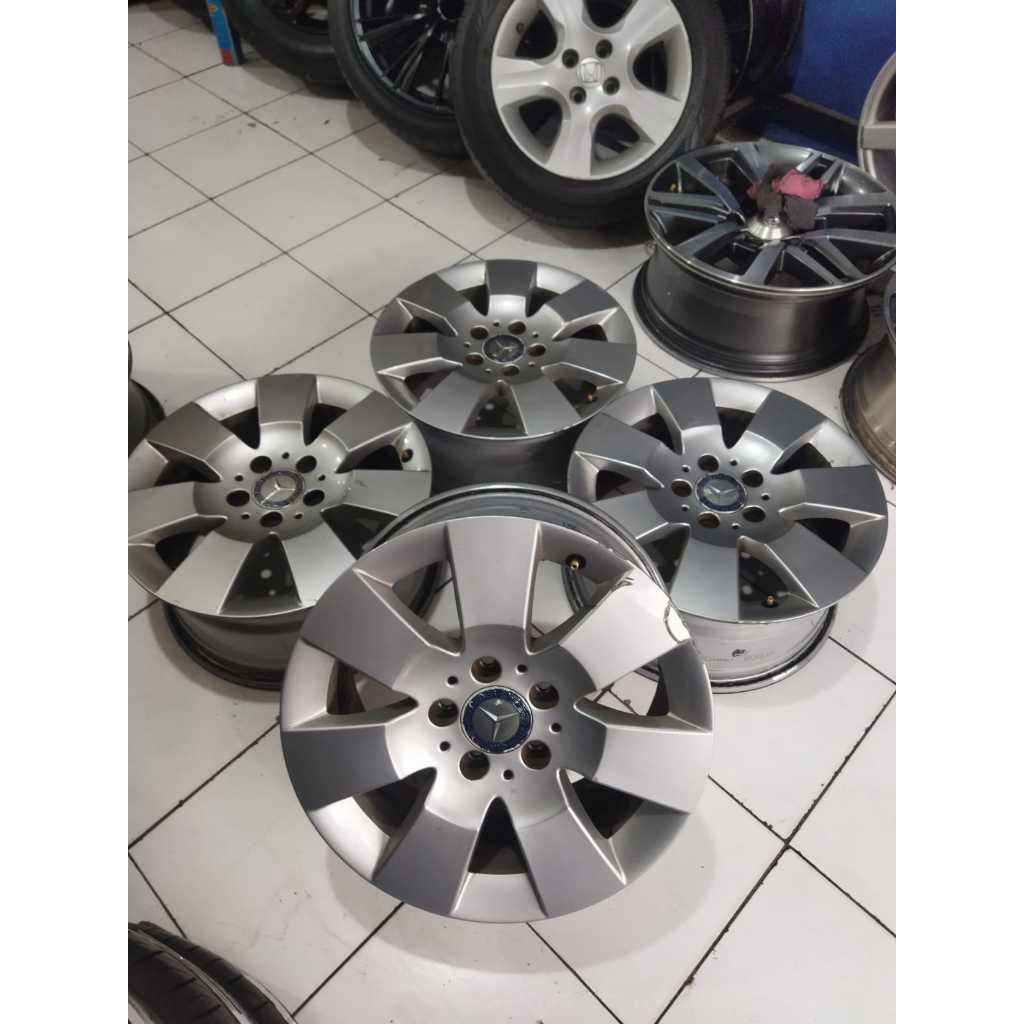 velg mobil second MERCY ring 16 baut 5x112 buat audi vw luxio apv granmax