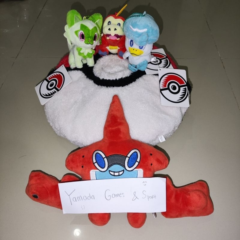 GANCI GANTUNGAN POKEMON CENTER SPRIGATITO FUECOCO QUAXLY ORI ORIGINAL POKEMON CENTER BONEKA PLUSH DO