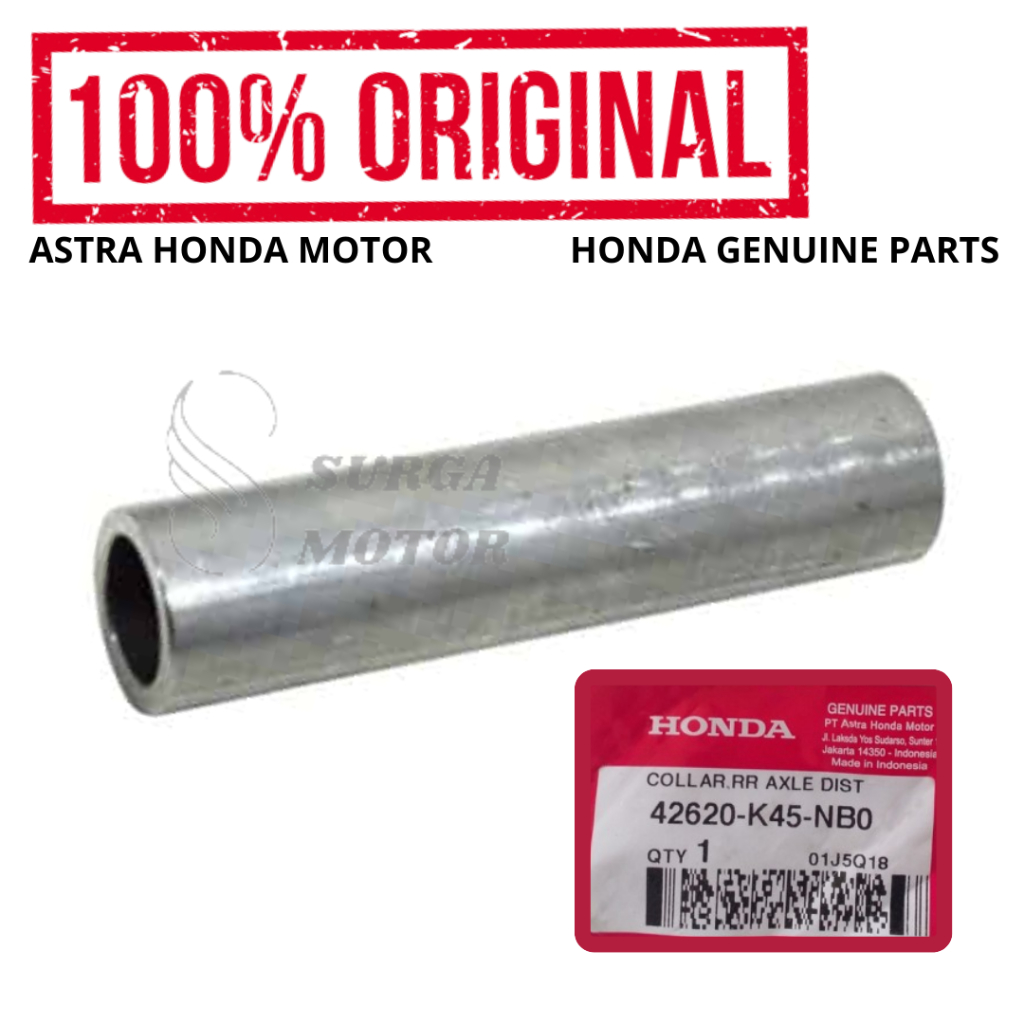 Bos Tromol Roda Belakang CBR 150R K45N CB Original Honda AHM 42620-K45-NB0 Collar Rear Axle Distance