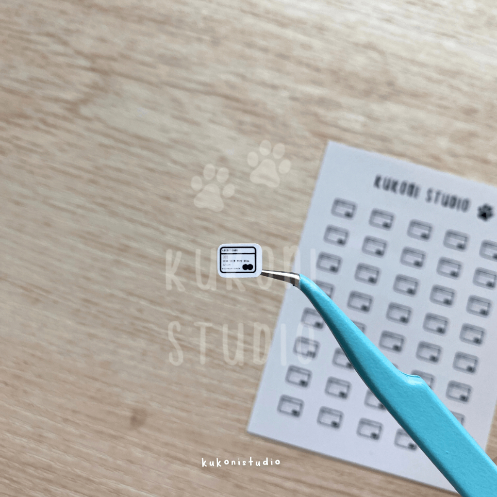 

Stiker Ikon Kartu (Credit Card Icon Sticker) | Kukoni Studio Tiny Icon Sticker