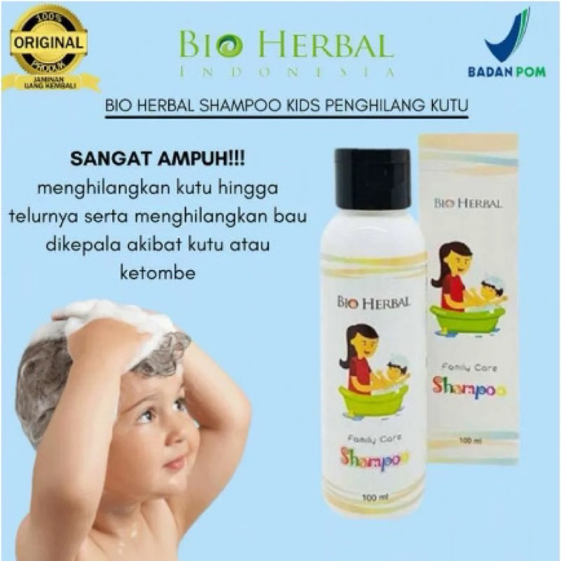 (BPOM) Bio Herbal Family Care Shampoo Kutu/ Bio Herbal SAMPO Kutu