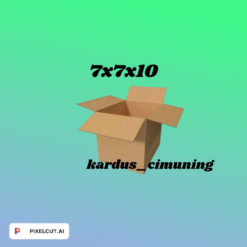 

kardus box packing 7x7x10
