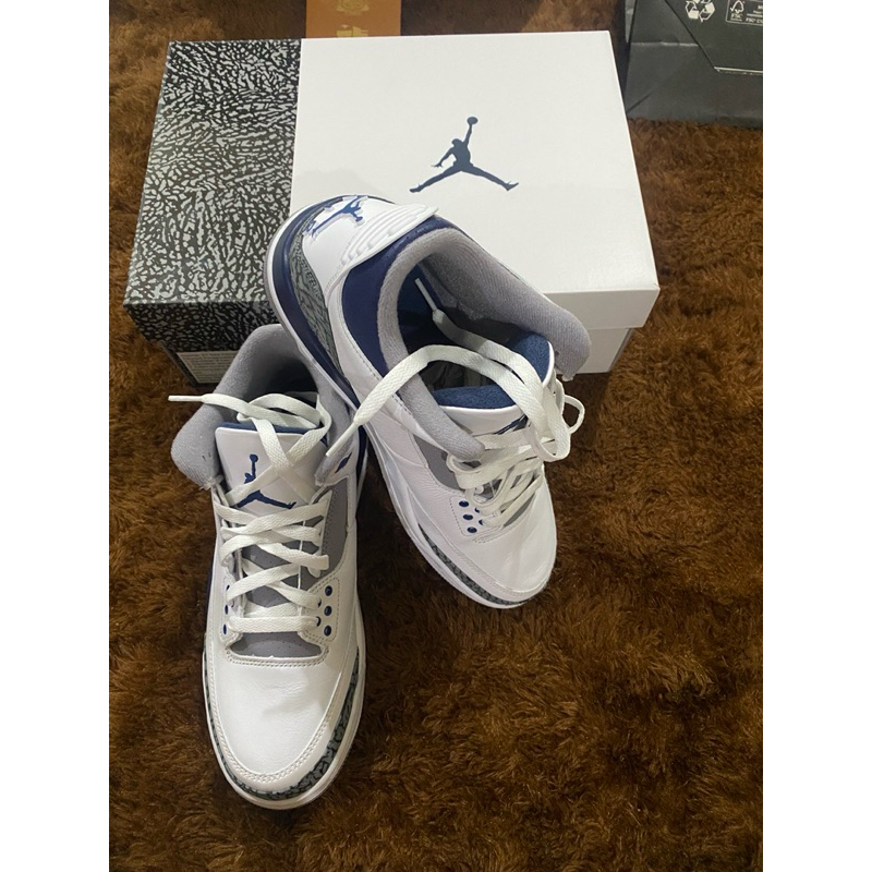 BNIB AIR JORDAN 3 RETRO WHITE MIDNIGHT NAVY