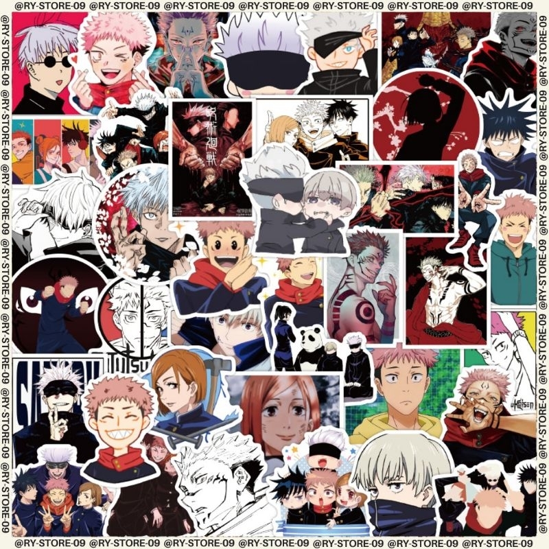 

Sticker - Sticker Custom - Jujutsu Kaisen - Pack 40 PCS - Bisa Custom Gambar Sendiri