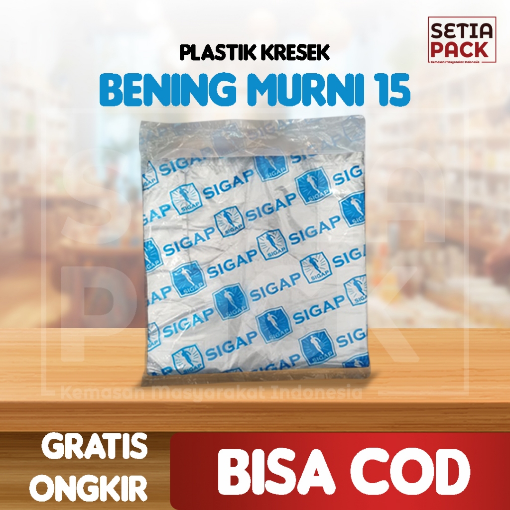 Kantong Plastik Kresek Bening 15cm