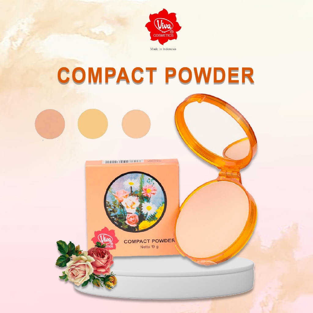 Viva Compact Powder Bedak Padat Untuk Wajah Kosmetik Wanita