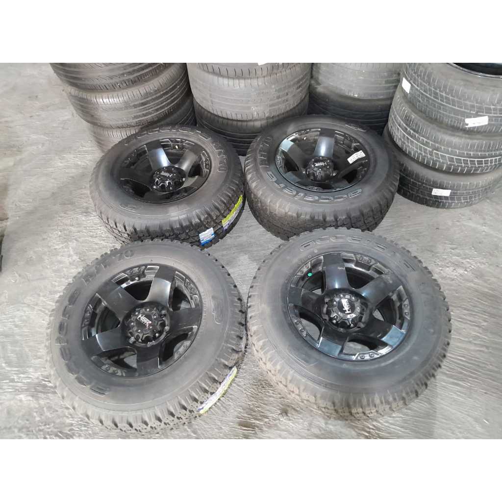 Velg Mobil Bekas Ring 15 Lubang 6 RASTA HSR R15X8 6X139,7ET18 BAN 235 70 R15