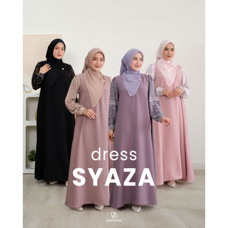 SYAZA DRESS BY GREENISM/SYAZA DRESS GREENISM/GAMIS GREENISM/DRESS GREENISM/GAMIS BUSUI