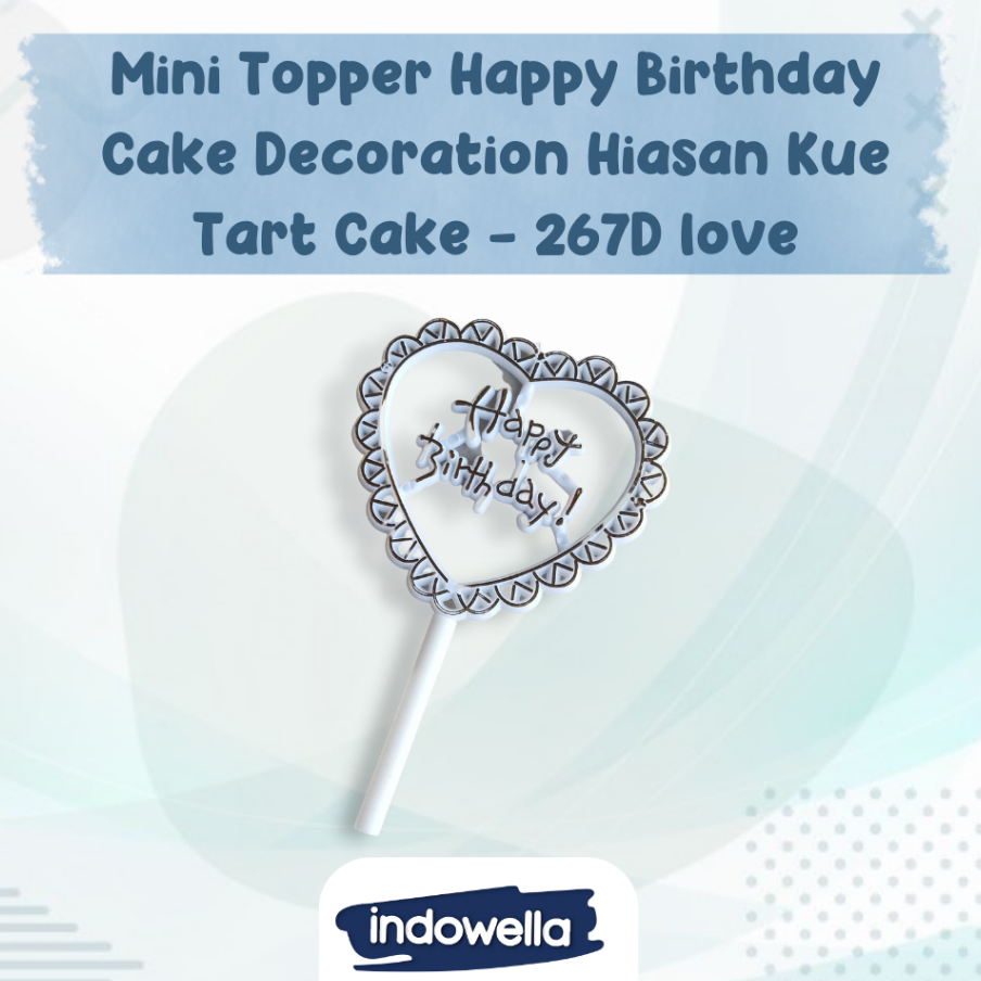 Mini Topper Happy Birthday Cake Decoration Hiasan Kue Tart Cake