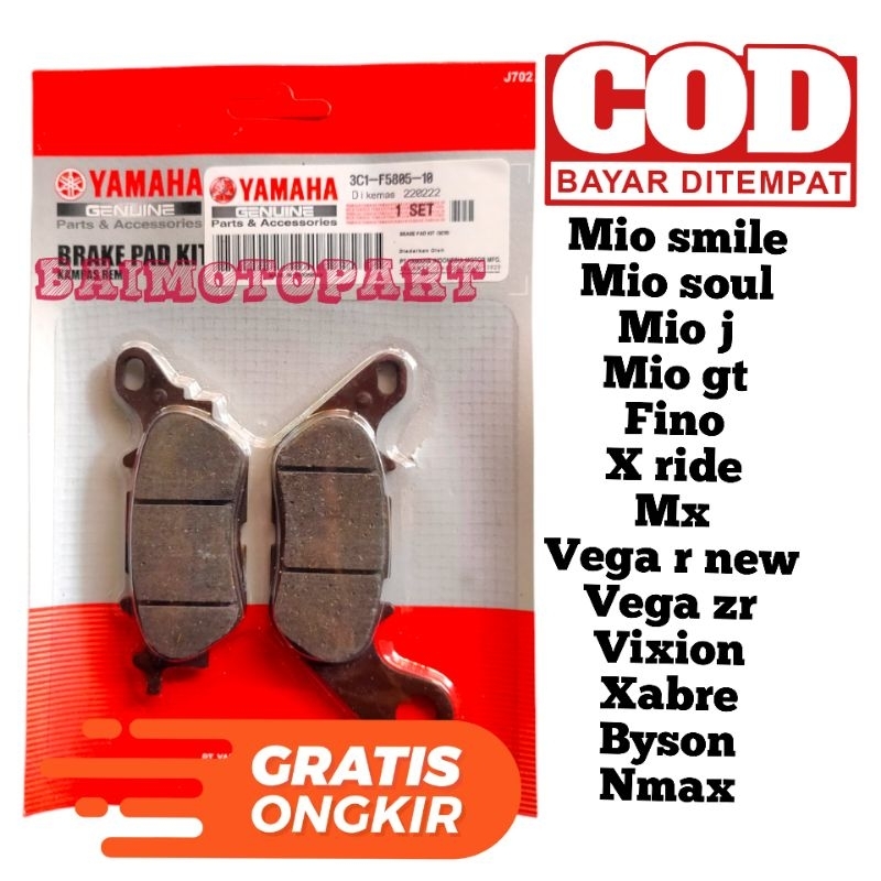 ORI dispad kampas rem cakram depan motor yamaha vega r new BJM 154