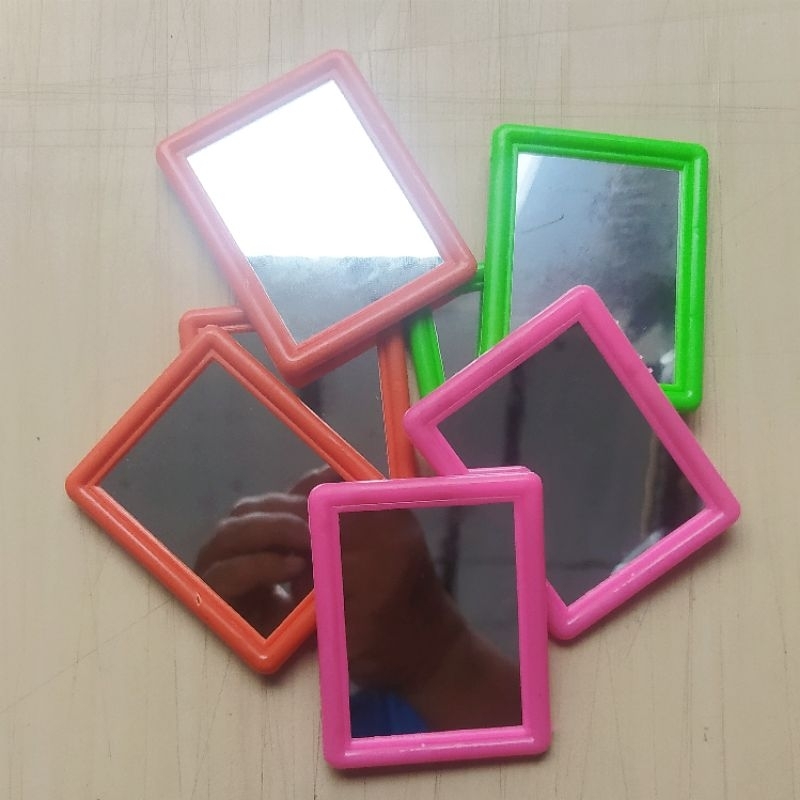 CERMIN KACA KOTAK / KACA KECIL / KACA KOTAK MINI ISI 12 PCS