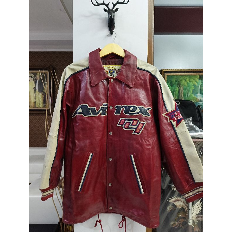 jaket kulit AVIREX rare  (size XL)