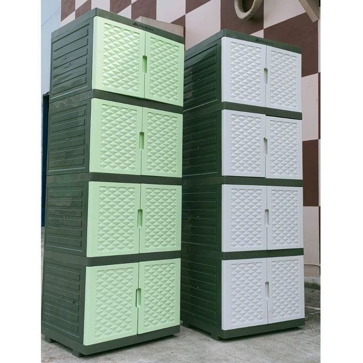 Lemari Plastik Mini susun 4 Lemari MIni susun 4 Fawsline