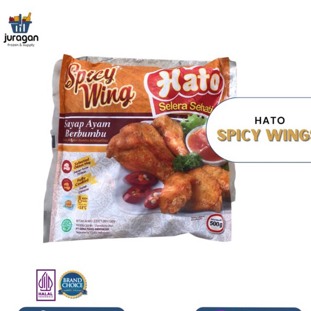 

HATO SPICY WINGS 500GR