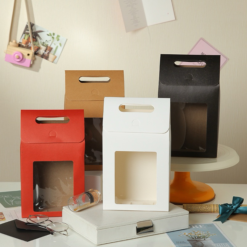 

DELUNASHOP DL935S paper bag Box Gable Mika Box Gable Handle Cake Box