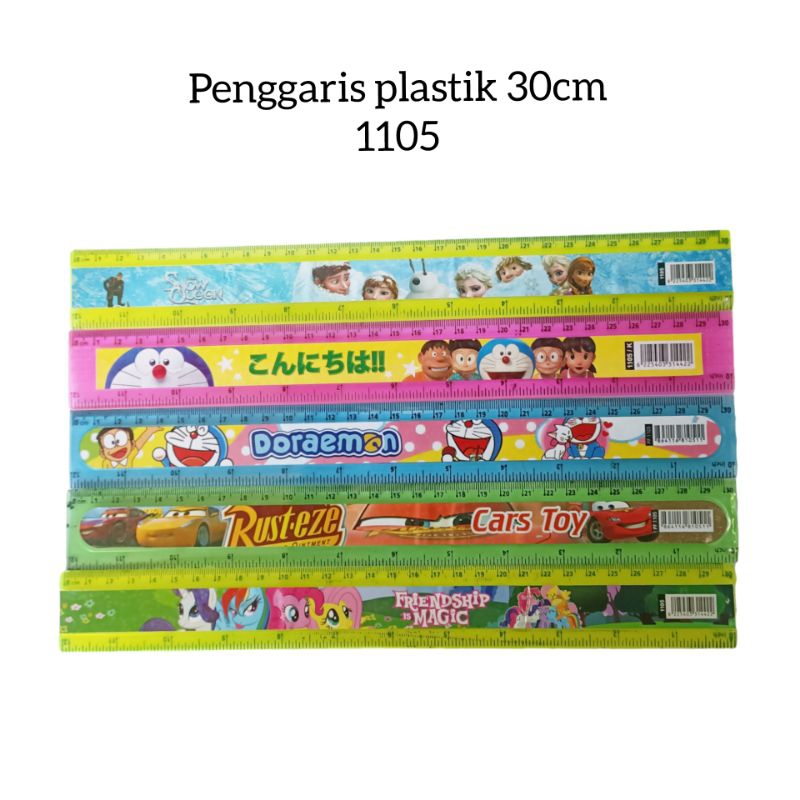 

Penggaris plastik 30cm / Garisan Fancy karakter lucu 30cm