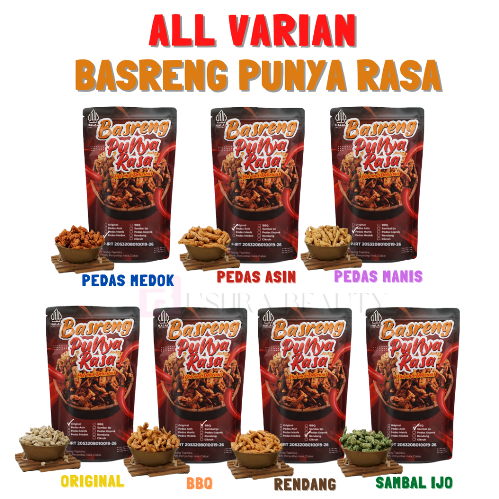 

Basreng Punya Rasa Paket Komplit Isi 7 Semua Rasa Lebih Banyak Lebih Nikmat Cemilan Kekinian