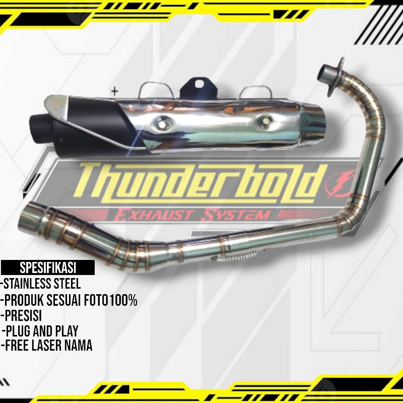 KNALPOT STANDAR RACING SCORPIO PNP TIGER MEGAPRO VERZA DLL