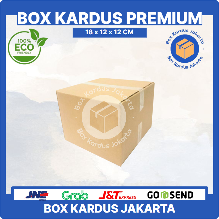 

KARDUS BOX JAKARTA POLOS Uk. 18x12x12 CM