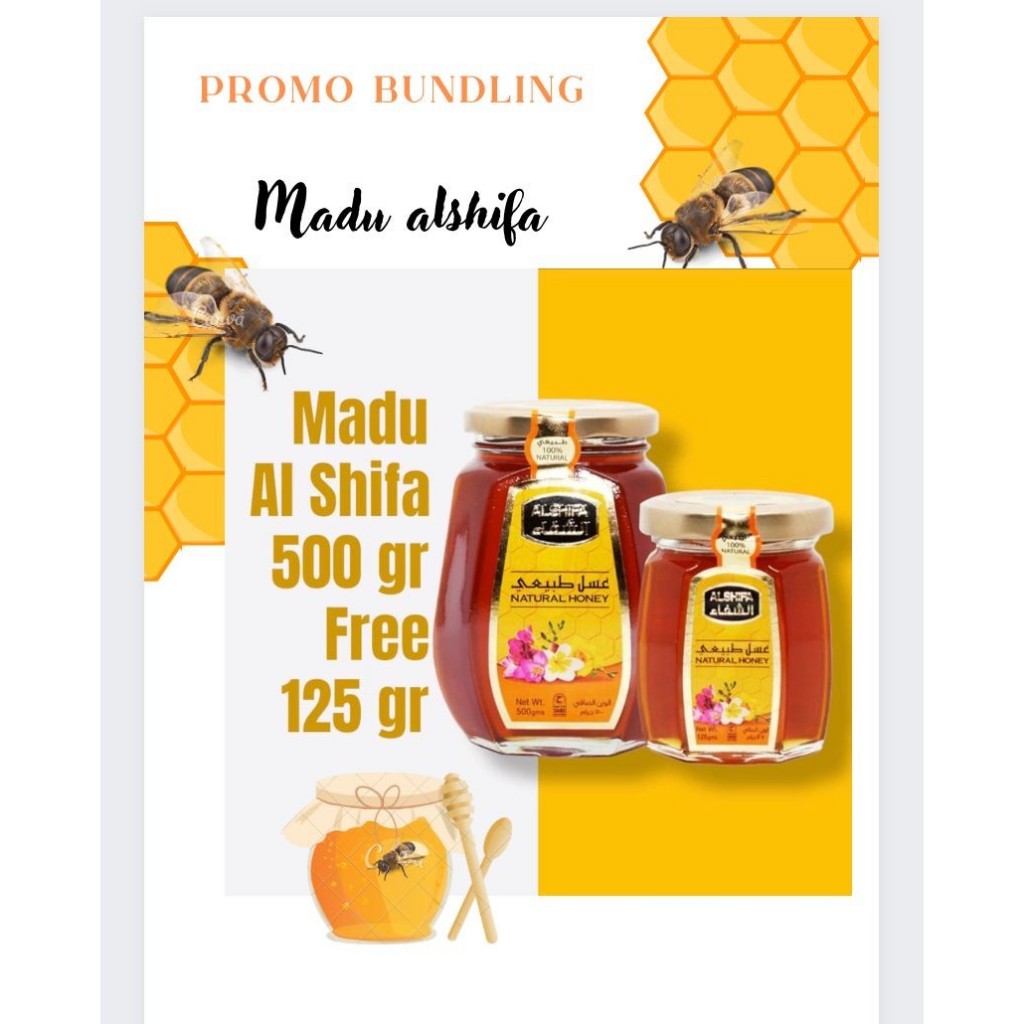 

MADU PROMO Paket Bundling Al Shifa 500gr Free AlShifa 125gr