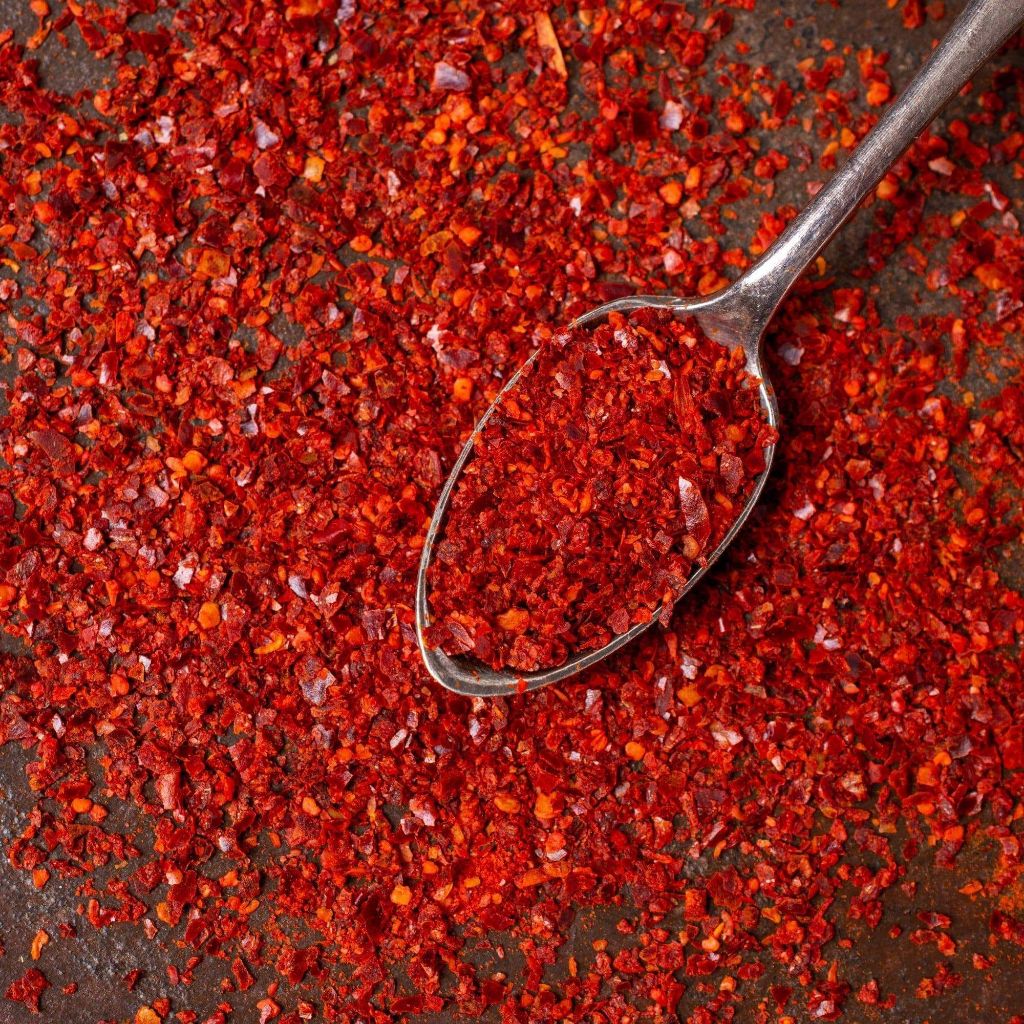 

Gochugaru (500 gram) /Red Korean Chilli Peper Powder / Cabe Bubuk Korea / Cabe Bubuk Kimchi