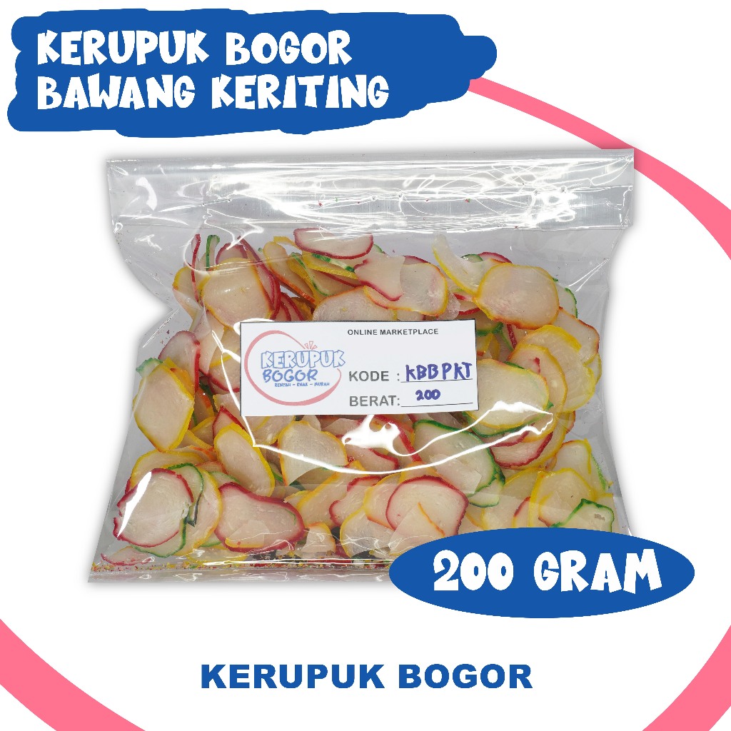 

Kerupuk Bawang Mentah - Bawang Keriting 200 gram