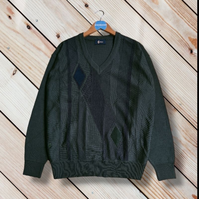 SWEATER RAJUT GABICCI KNITWEAR PRIA WANITA VINTAGE SWEATER SCOND