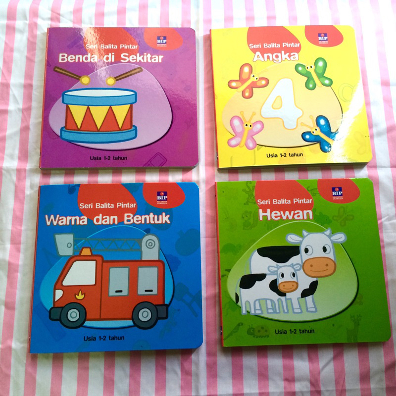 BoardBook Seri Balita Pintar: Warna Dan Bentuk / Hewan / Benda di Sekitar / Angka