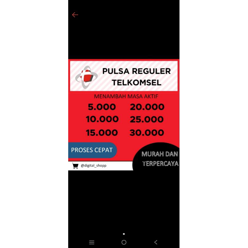 pulsa telkomsel 5k