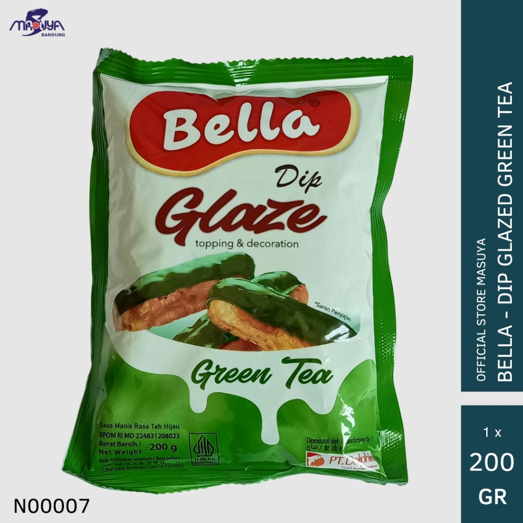 

Bella Dip Glaze Rasa Green Tea 200 Gram isi 6