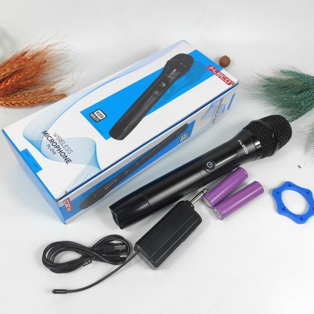 Homic Microphone Mic Single Wireless Fleco Fl-210 mic Profesional