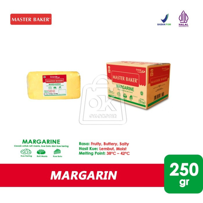 

Margarin Serbaguna Margarine Grande Master Baker (250 gr)