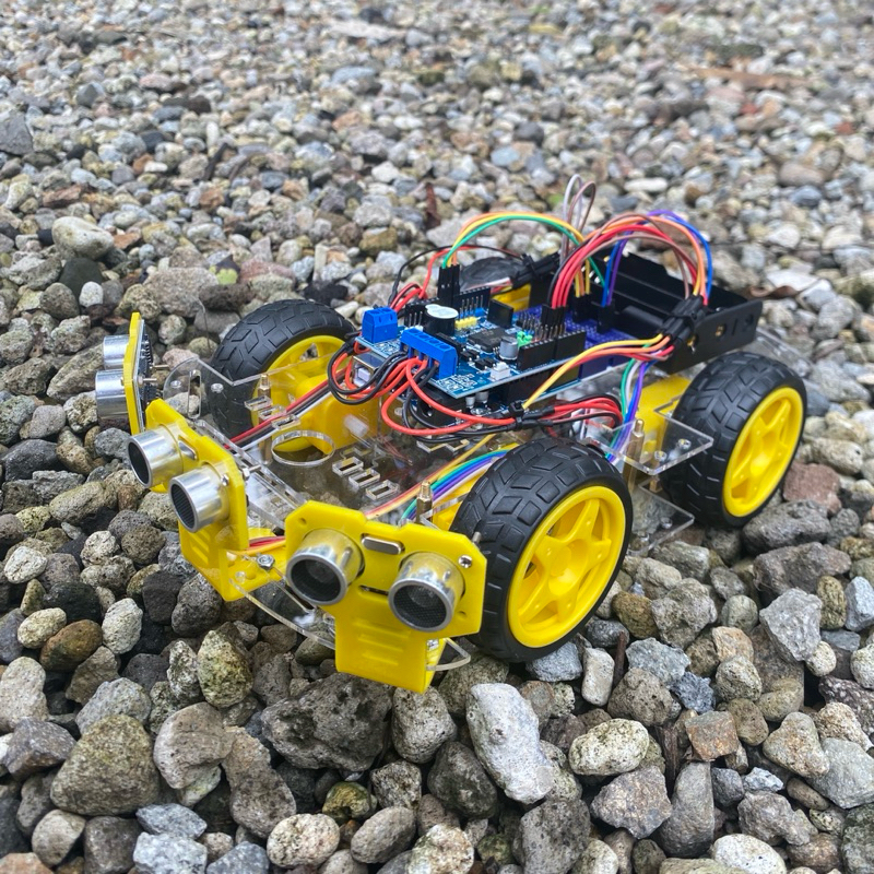 ROBOT ARDUINO AVOIDER 3 SENSOR ROBOT PENGHINDAR HALANGAN WITH 3 ULTRASONIC