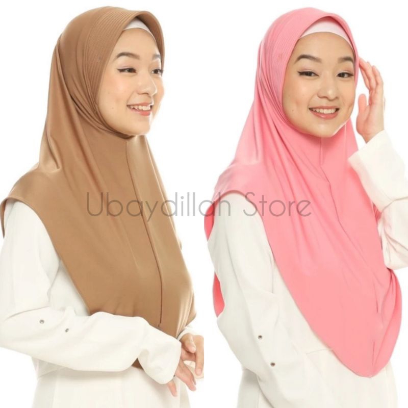 MAKASSAR - Jilbab Bergo Hamidah Penguin Ukuran L