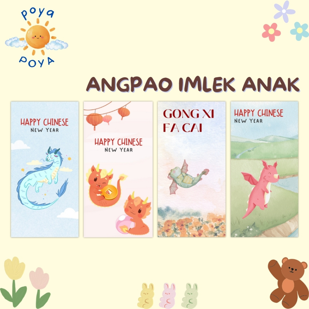 

Custom Angpao Imlek Chinese New Year Angpao Anak Lucu Cute Hongbao