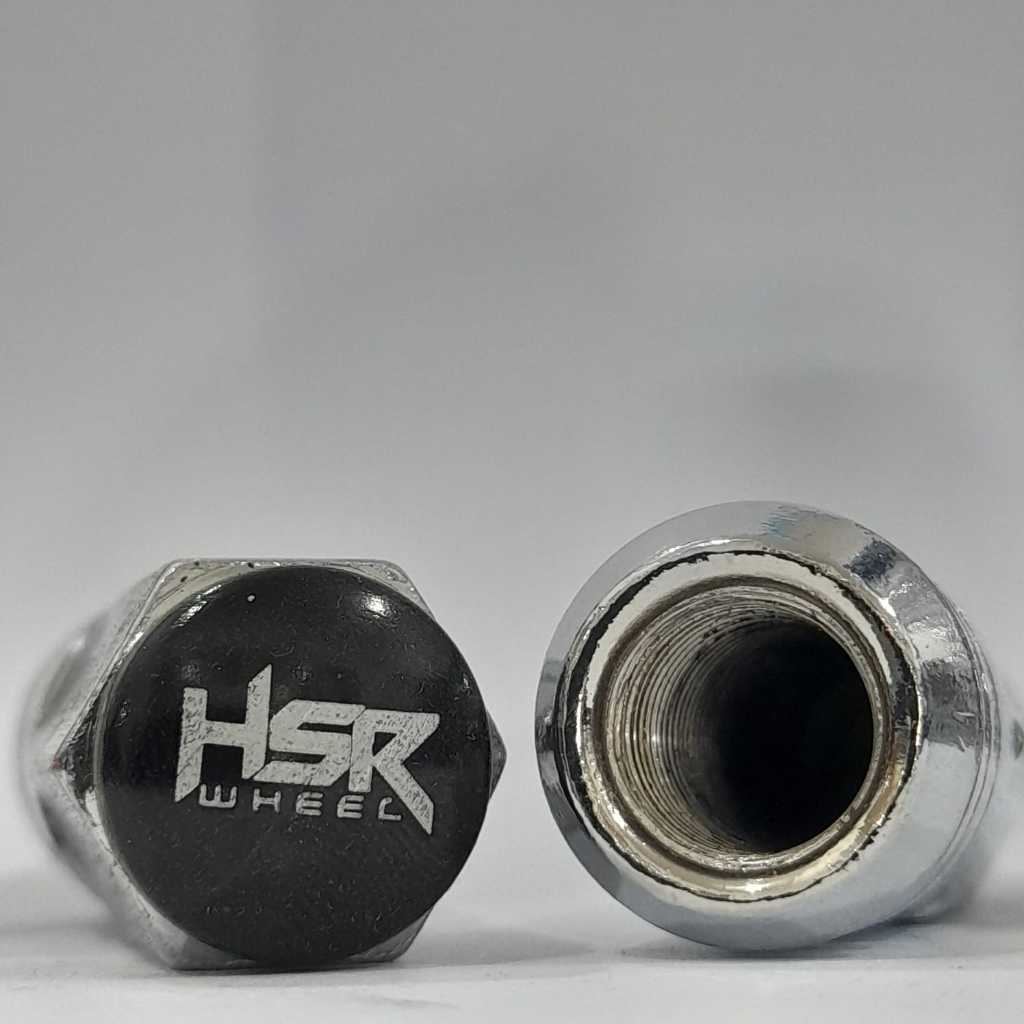 Baut Roda Variasi Untuk Mobil Merk HSR Baut Roda Racing Warna Hitam