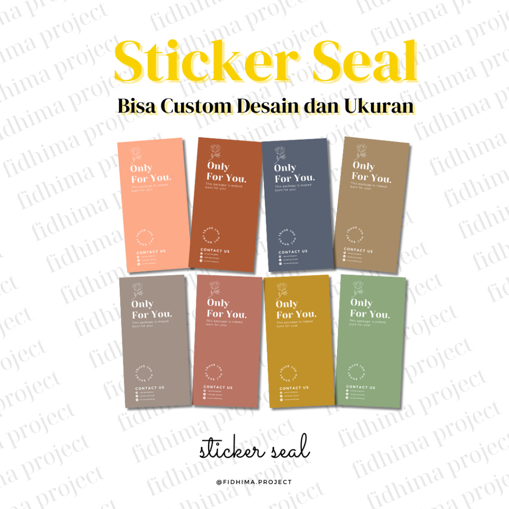 

SS004 / Sticker Usaha Sticker Fragile Custom Sticker Sticker Jualan Desain Sendiri / Sticker Seal - Only For You