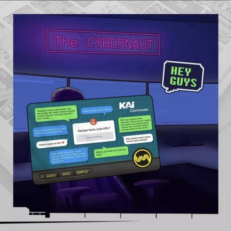 //**KMT THE CYBERNAUT Design**//  Kartu KMT [KRL/COMMUTER LINE] Multi Trip Original