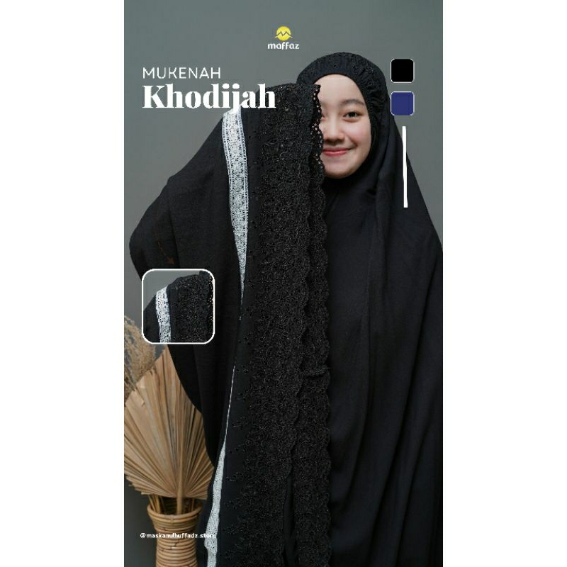 MUKENA KHODIJAH / Mukena Rayon Premium Polos Adem Polos Renda JUMBO