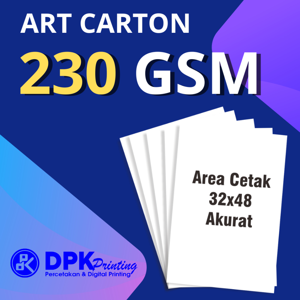 

CETAK ART CARTON 230 GSM A3+ MURAH / POSTER/COVER BUKU / PRINT A3+ ART CARTON 230 GSM