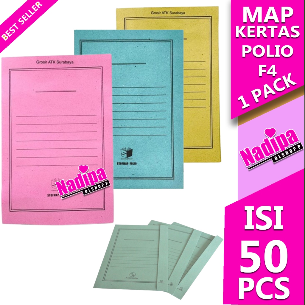 

MAP KERTAS FOLIO STOPMAP F4 1 PAK ISI 50 PCS nadipa olshopp