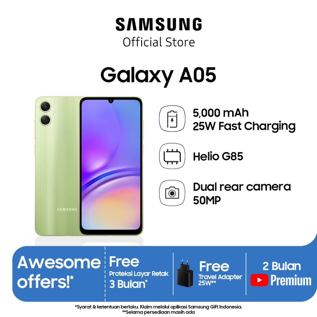 Samsung Galaxy A05 4/128GB - Light Green