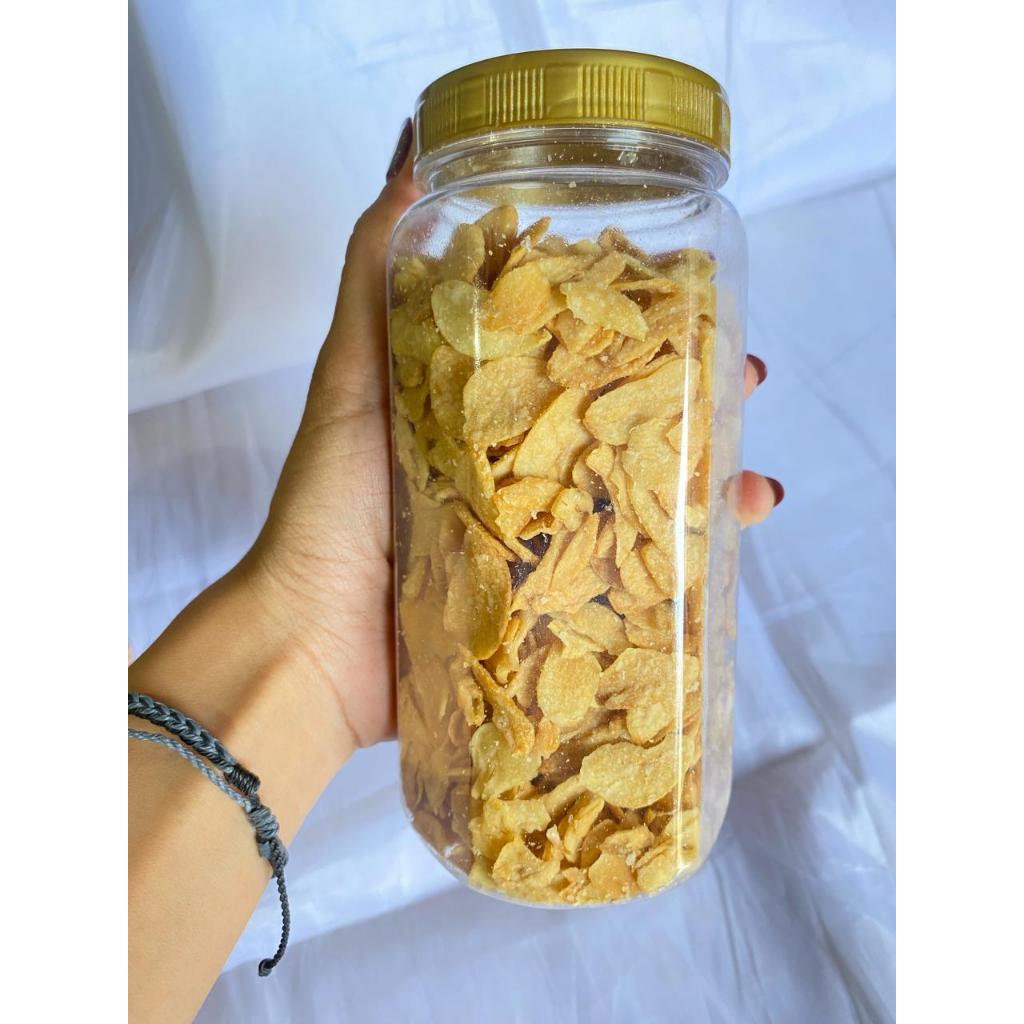 

BAWANG PUTIH GORENG 150gr TOPLES TERMURAH BAWANG PUTIH GORENG BAWANG GORENG RENYAH KERIPIK BAWANG PUTIH GORENG 150 gr RENYAH GURIH LEZAT
