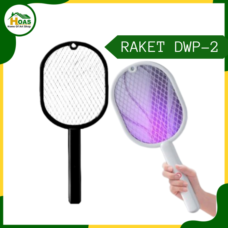 Hoas Official Shop Raket nyamuk insect killer Dapat digantung 2 in 1 canggih efektif DWP-2