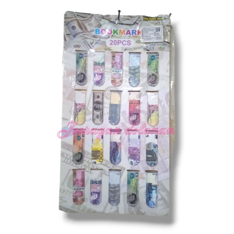 

Pembatas buku magnet uang