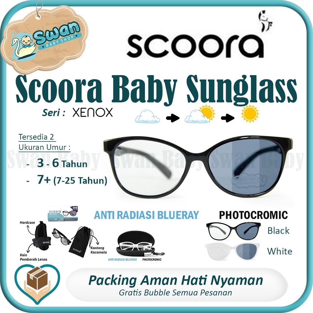 Scoora Xenox Kacamata Anak Anti Radiasi & Photocromic