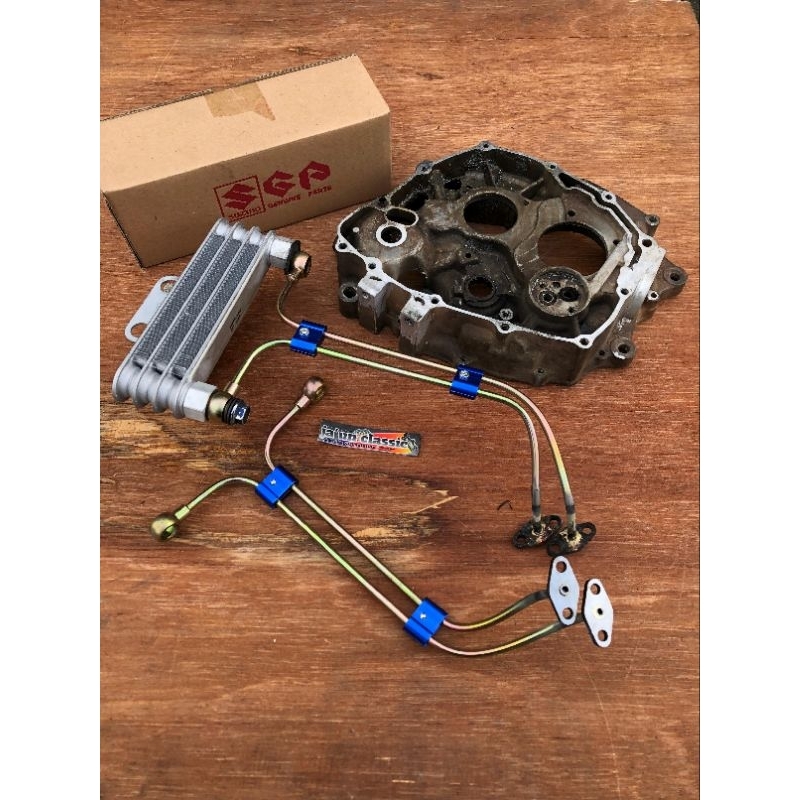 Oil Cooler Satria FU Set Krengkes kanan pnp CB GL MEGAPRO TIGER NEOTECH / selang oil coller fu pnp c