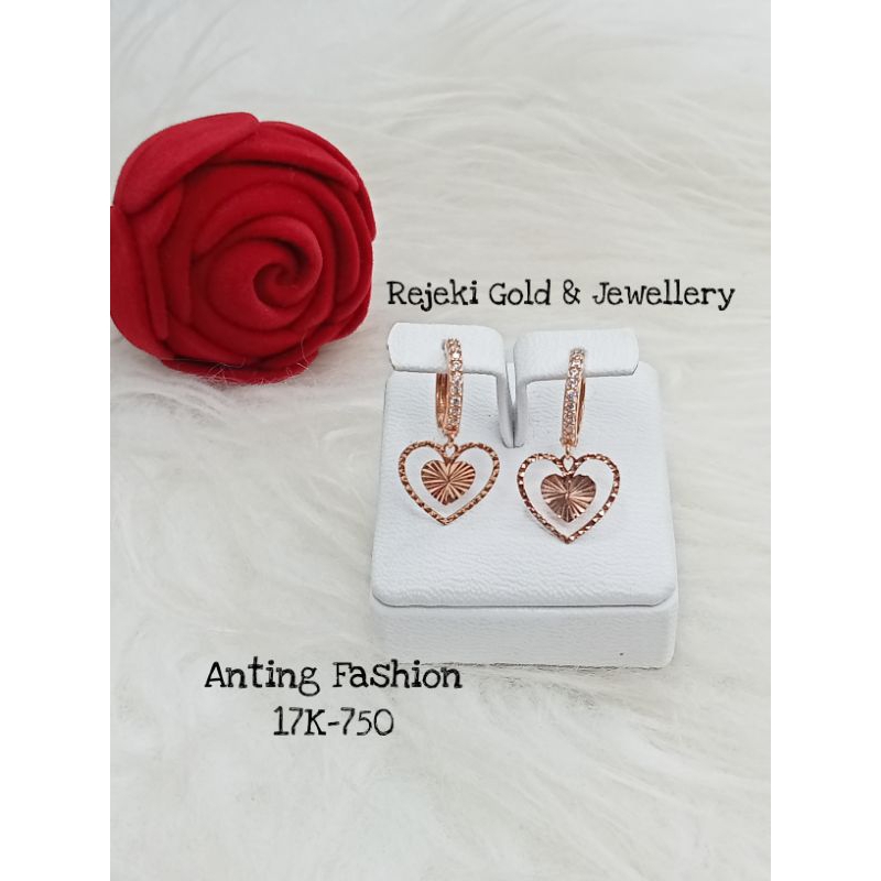 Anting Fashion Rosegold kadar 17K-750