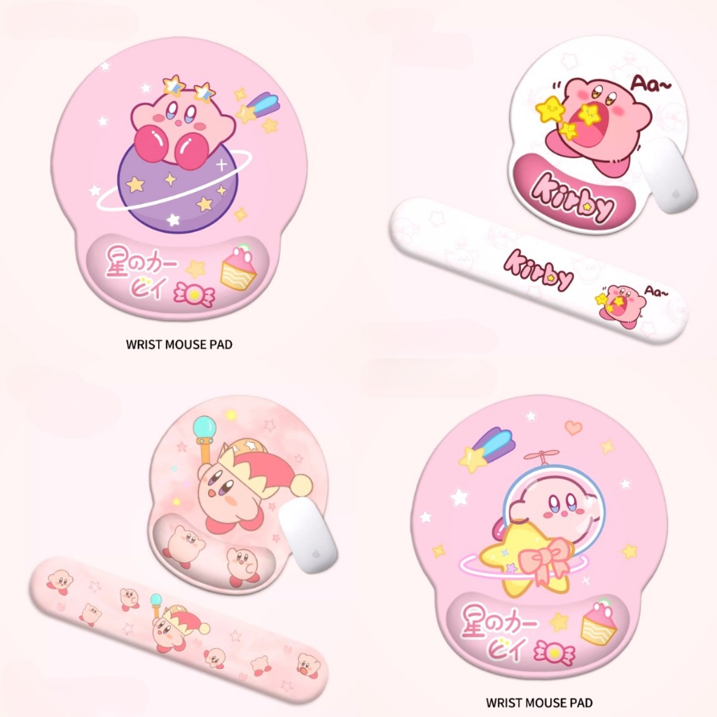 Cute Squishy Kirby Premium Mousepad Alas Tatakan Laptop Mouse Pad Bantal Kirby Lucu Anti Slip | Matc