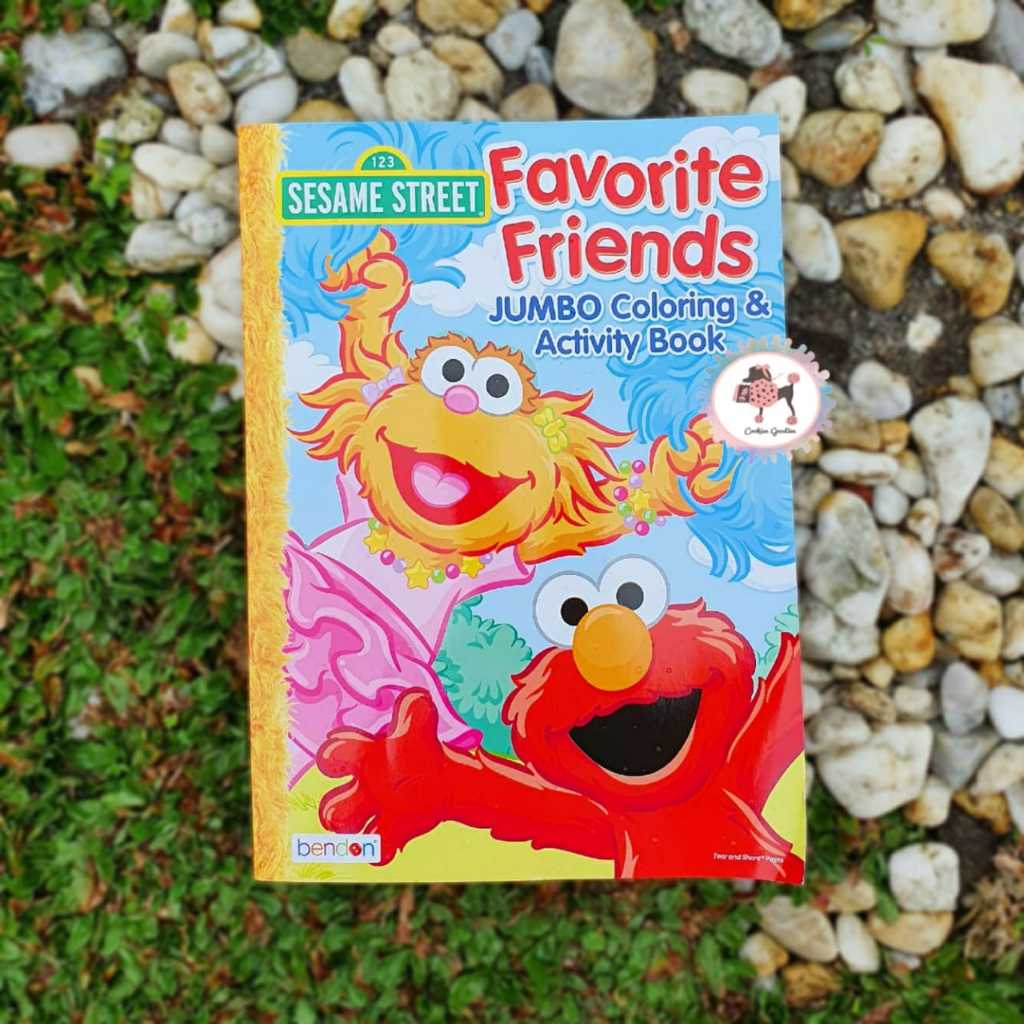 Sesame Street Favorite Friends Jumbo Coloring and Activity Book